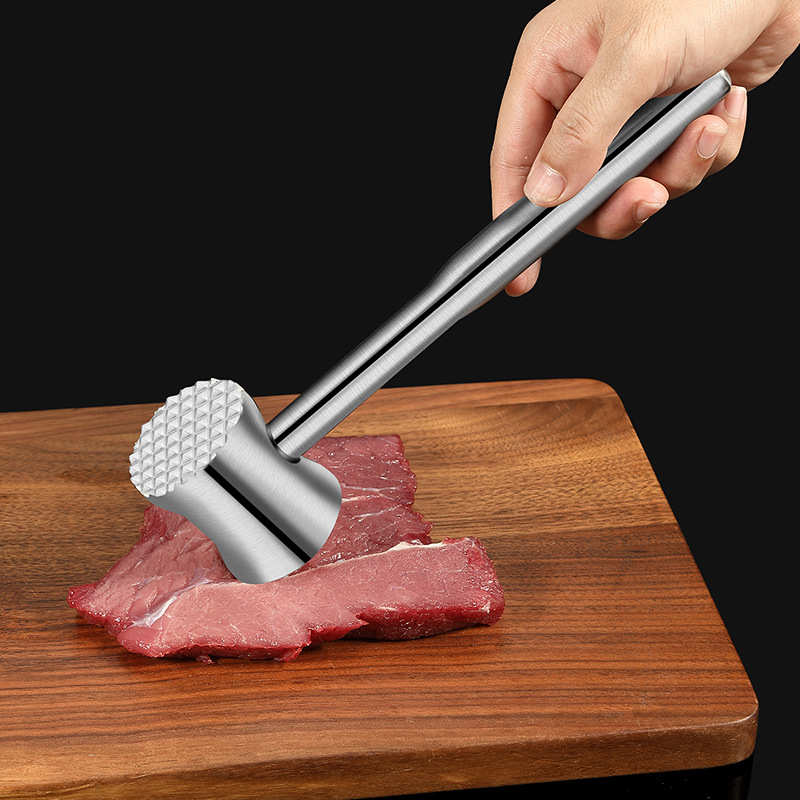 筋304腰松形肉跨境敲嫩肉器实心家用断锤工具牛排不锈钢锤精铸肉