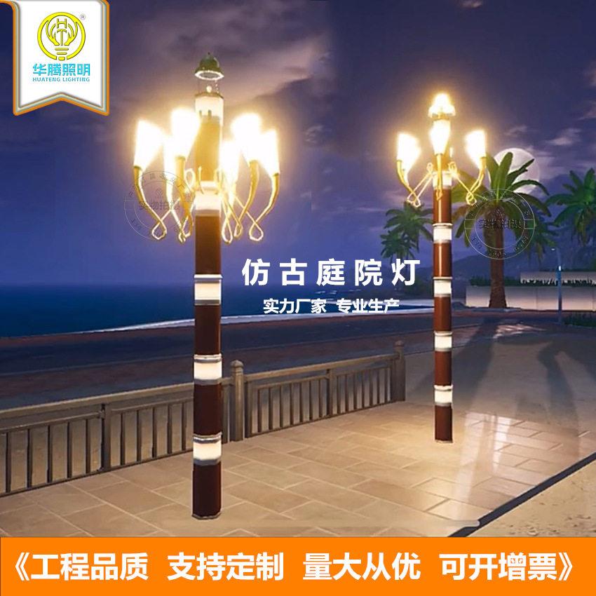 户外仿古木纹路灯景区室外文创乡村创意人行道路灯民宿景观庭院灯