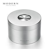 高档国MOD烟ER钢N德创意个性 带盖防飞灰男礼品 潮流灰缸不锈封闭式