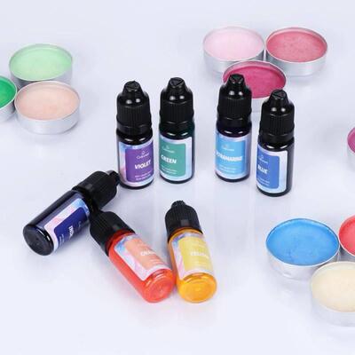 10ml Resin Pigments Candle Soap Dye DIY UV Epoxy Resin Mold