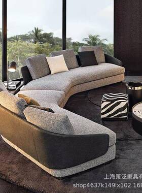 【折扣价】意大利米洛提意式极简别墅平层客厅创意设计师组合Laws