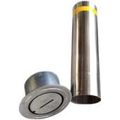 隔离移动挡可活动加厚防撞预埋路不锈钢加厚车路障警示桩手提柱柱