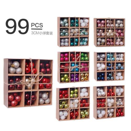 christmas decoration tree 3cm/99pcs Christmas ball pendant