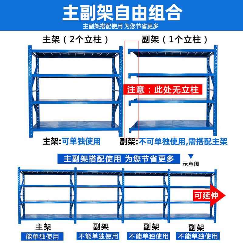 加厚仓储货架仓库多层快递超市家用地下室置物架重型展示货物铁架