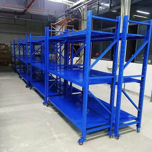 可移动货架带轮仓库多层重型仓储置物架带轮货架展示架子厂家
