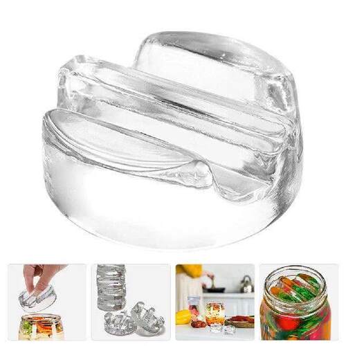 Wide Mouth Mason Jar Glass Weight Stone Food Storage