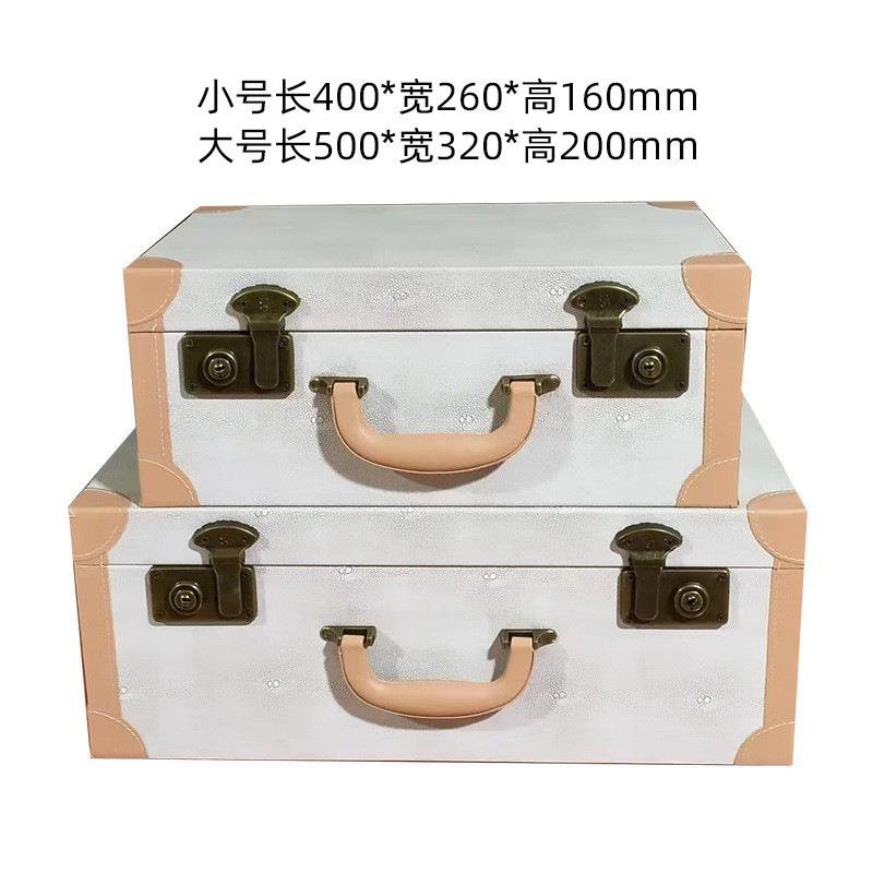 欧式复古手提收纳箱样板间衣帽间衣橱桌面收纳盒摄影拍摄箱子装饰