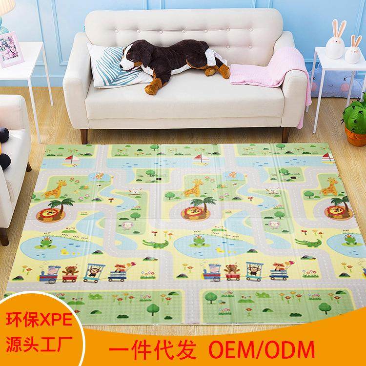 babyplaymat儿童地垫婴儿xpe拼接爬行垫可折叠爬爬垫游戏垫