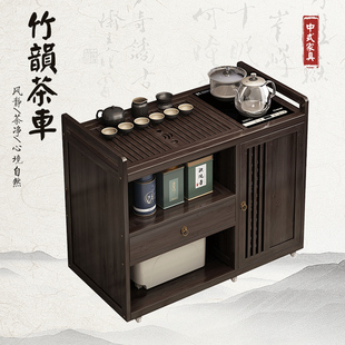 组合茶车 茶几客厅家用移动茶台阳台泡茶桌烧水一体茶水柜2024新款