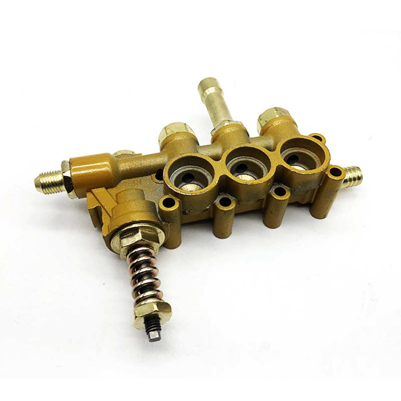 高压清洗机洗车机器洗车泵头维修零件配件QL380铝块铝泵体总成