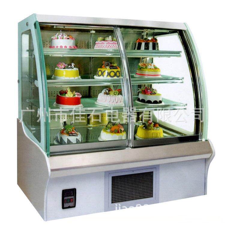 厂家直销 圆弧 前开门展示柜 风冷 甜品保鲜柜 110V 蛋糕柜