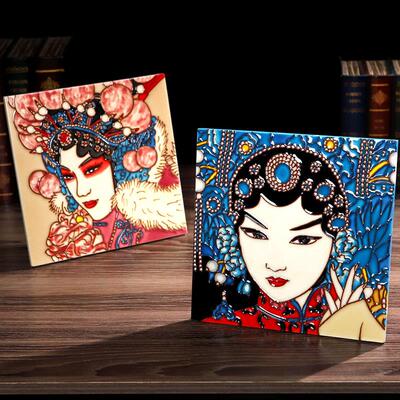 采购产品京剧脸谱、手绘板画摆件、中国特色礼品、涉外商务礼品
