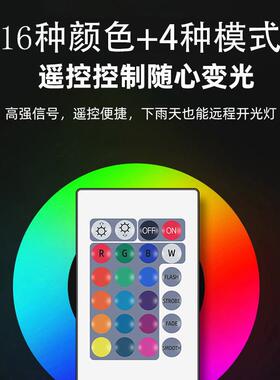 投光灯LED防水防尘户外正白光彩光RGB足功率小区花园景绿化照明灯