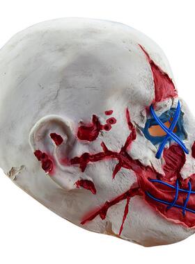 亚马逊万圣节发光面具现货供应 el冷光面具KTV舞会派对led mask