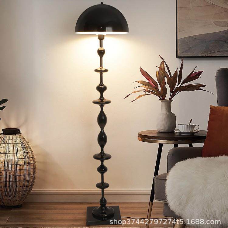 JK慕 北欧落地木质布面风灯烛台灯笼 民宿酒店店面庭院花园装饰品