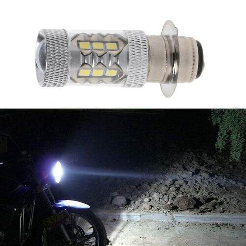 摩托车led改装大灯 H6 80W 16led 雾灯 PX15D BA20D 摩托车前照灯