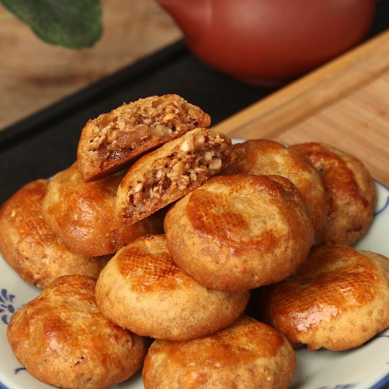 广东糕点小吃鸡子饼潮汕潮州腐乳饼南乳饼干肉馅饼咸香饼零食218g