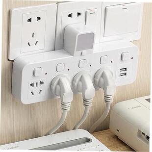 Power cord extension socket plug wire board with towing plat