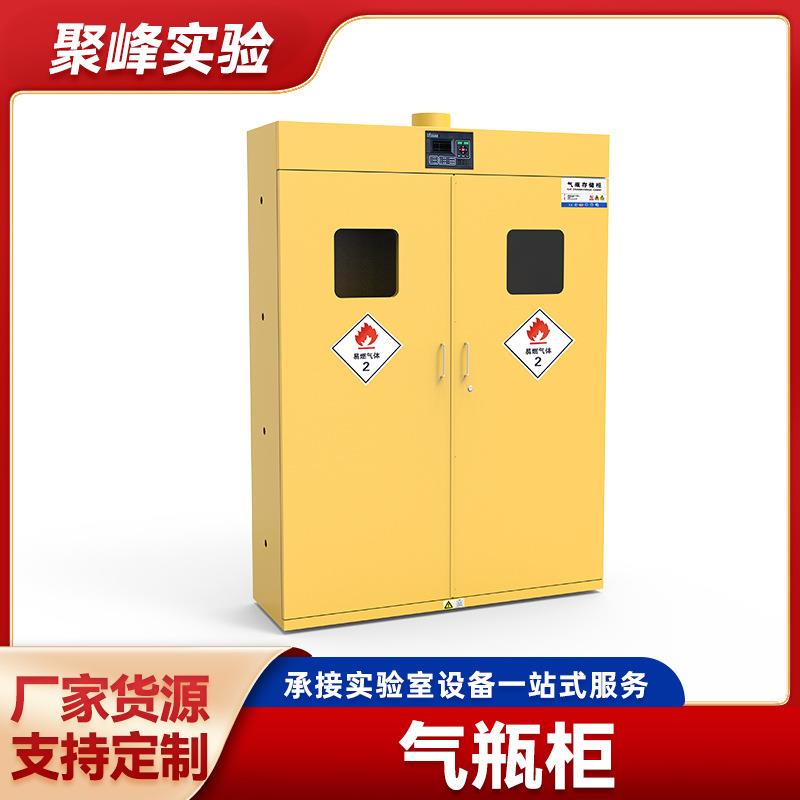 全钢防爆气瓶柜安全柜实验室双瓶煤气罐乙炔氮气氢气体钢瓶储存柜