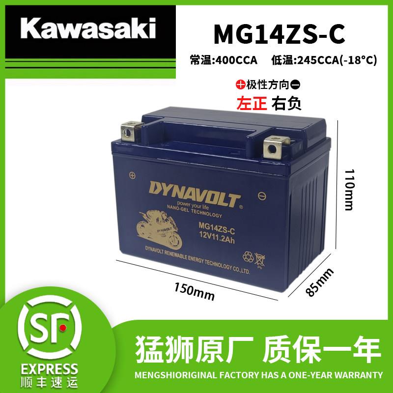 川崎Ninja 250 400 650 Z250 Z400 Z650 Z800 Z900 Z1000电瓶电池