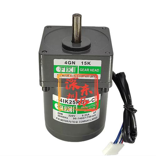 FTK调速电机4IK25RGN-C减速机4GN15K单相GEAR HEAD马达220V 25W