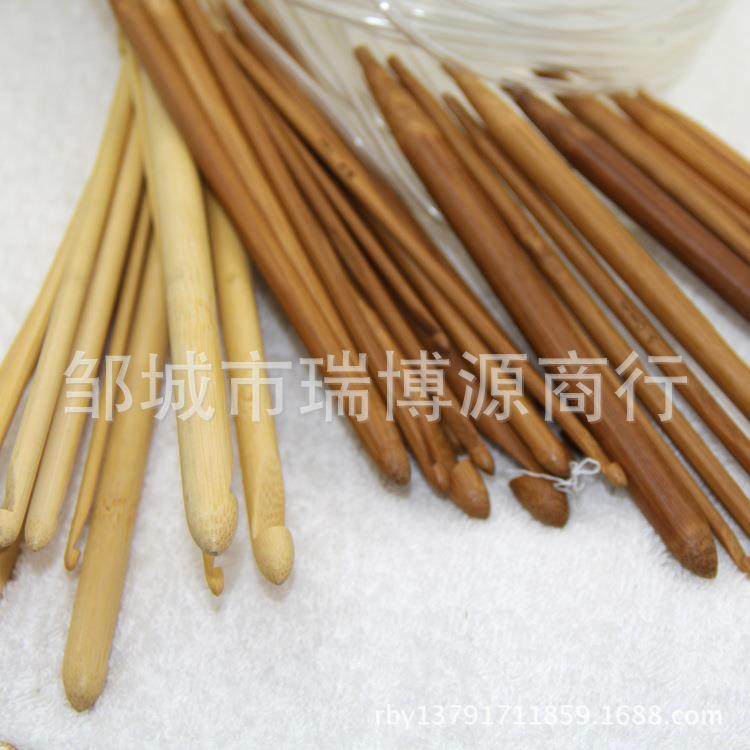 现货销售漂白和碳化两款地毯钩针地毯钩针加长钩针编织工具