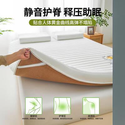 夏季冰丝凉席床垫遮盖物软垫学生宿舍冬夏两用榻榻米180x200垫子