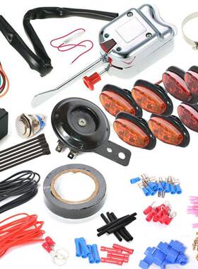 商品UTV/ATV转向信号组合开关喇叭套件8个琥珀色LED灯