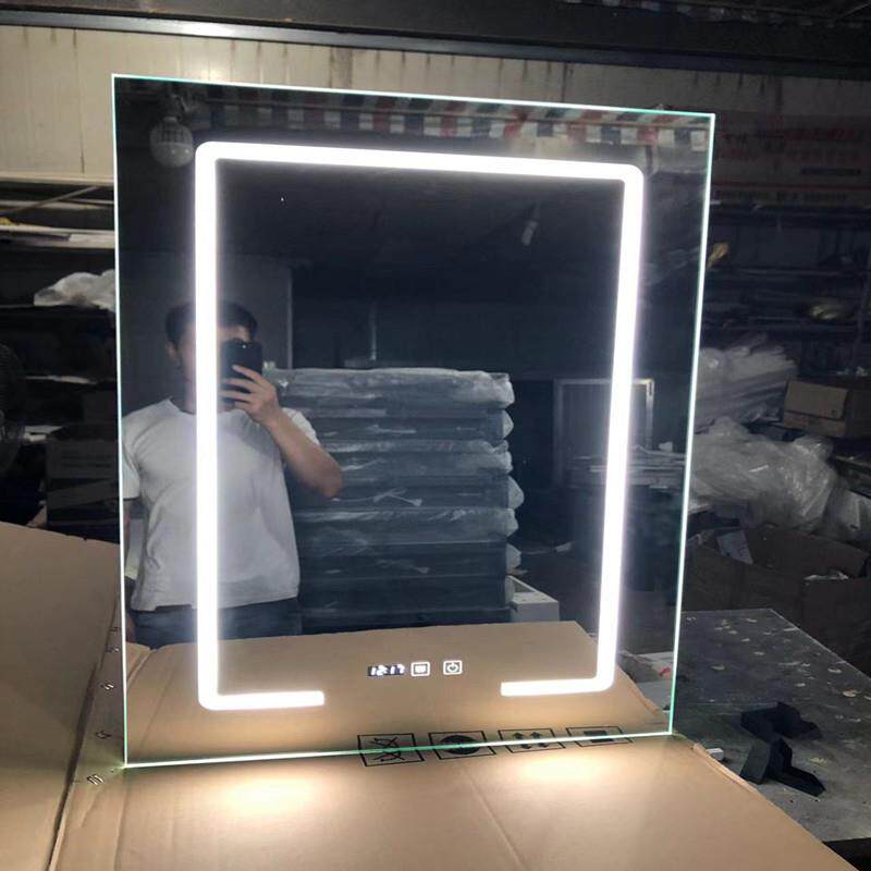专业定做智能镜柜柜门镜面触摸开关带灯防雾实木铝合金接工程单
