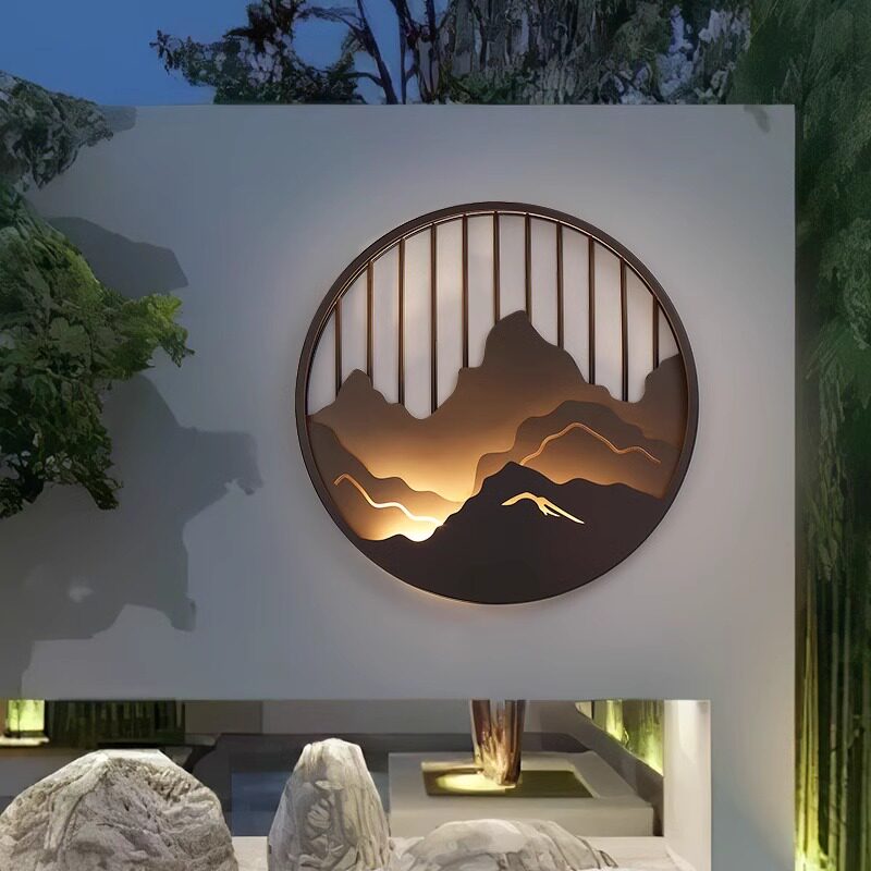 户外景观庭院花园壁灯园林别墅外墙中国风防水山水造景背景墙壁灯,家装灯饰光源,户外壁灯,淘宝优惠券,粉丝福利购,淘宝优惠卷