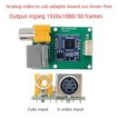 模拟视频采集模块CVBS或S Video转USB摄像头UVC免驱高清1080P