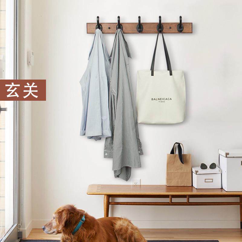 进门玄关墙上挂衣架免打孔挂钩衣服壁挂墙壁勾进户门后衣帽挂衣钩