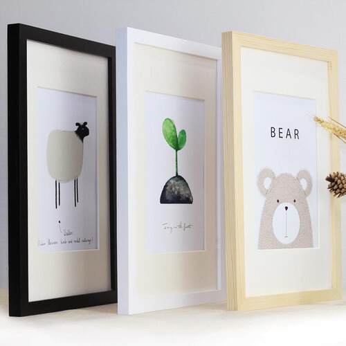 poster , photo , wooden art picture frame, square相框/画框
