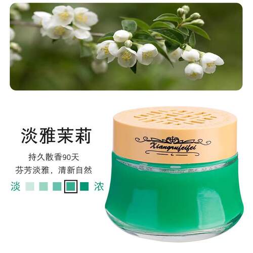 Solid car perfume balm for continuous light fragrance, car a