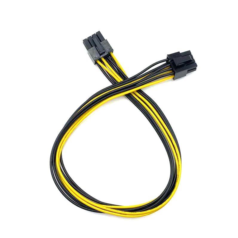 CPU 8pin公转显卡8pin(6+2)电源线 CPU 8P公头转显卡8P转接供电线