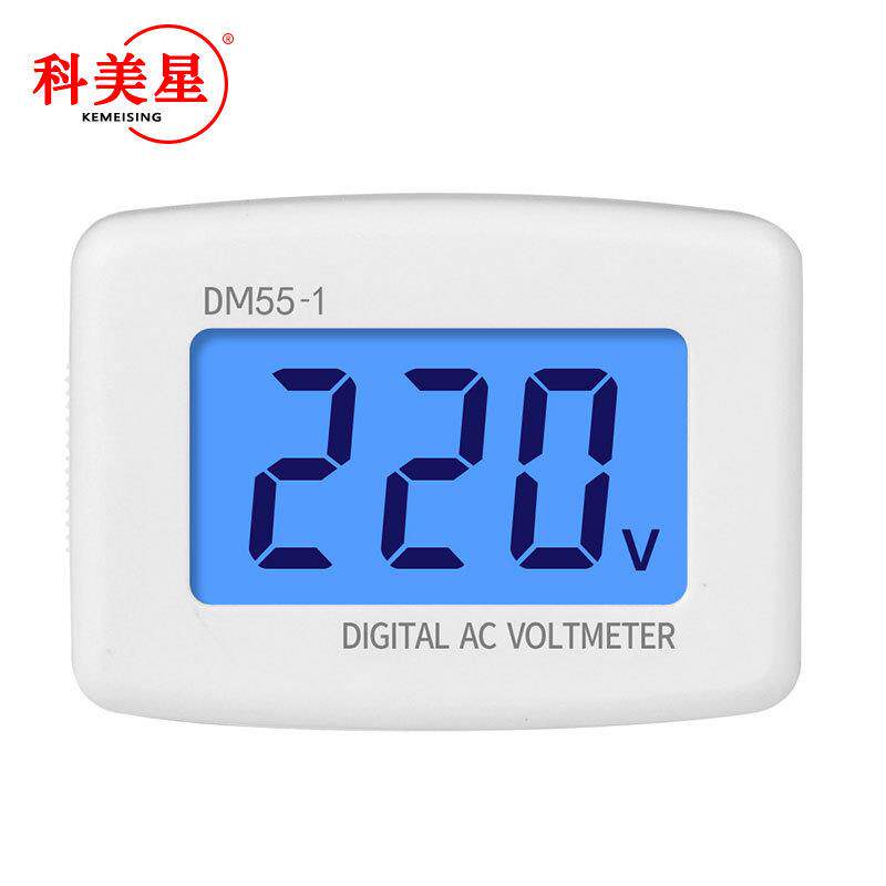 AC表头 DM55-1插头式 110V-220V 数字交流液晶数显电压表