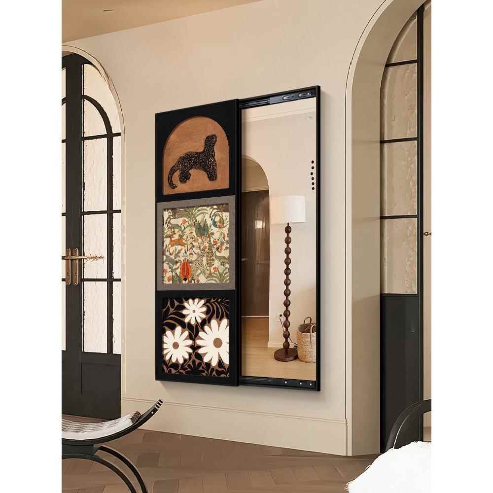 感全身镜画穿衣镜子装饰画NAF隐形家用壁镜挂挂网红卧室墙试衣穿