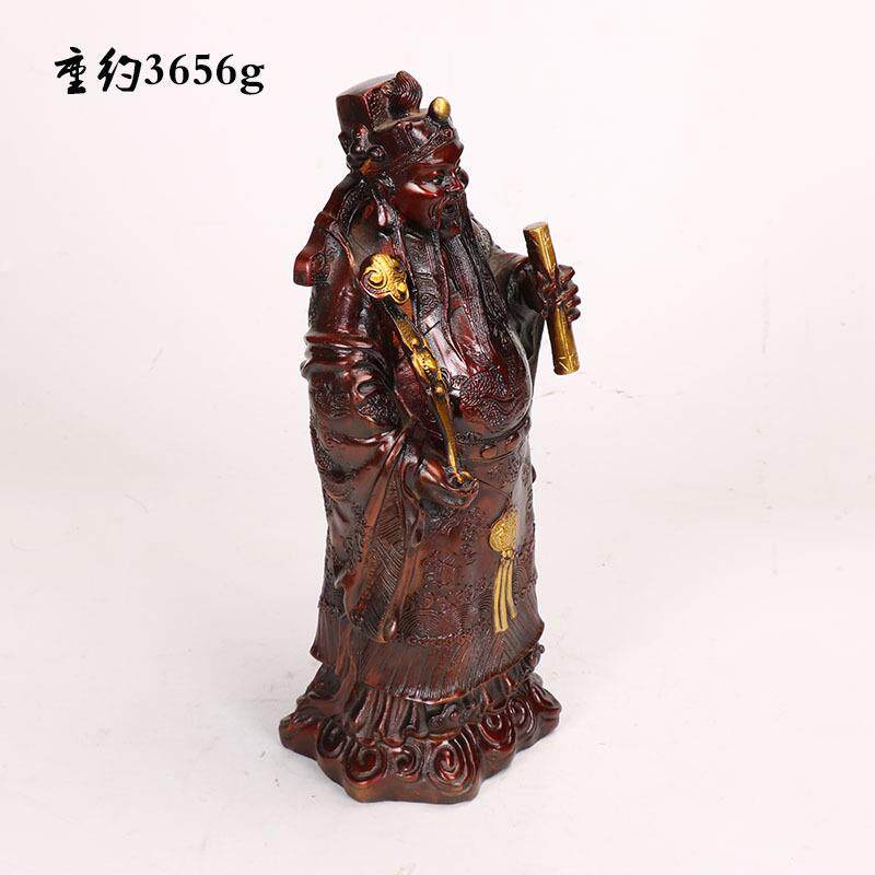 直供工制作 做旧仿古 关公 财神爷 老寿星 铜摆件铜工艺品