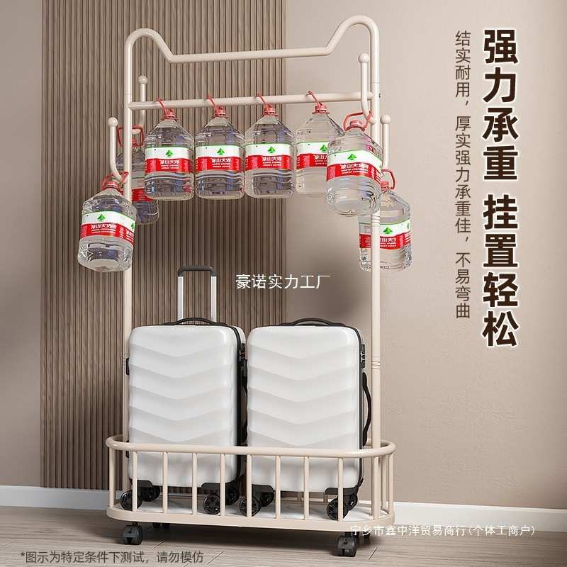 衣架落地立式挂衣架移动带轮家用收纳晾衣架客厅网红轻简易衣帽架