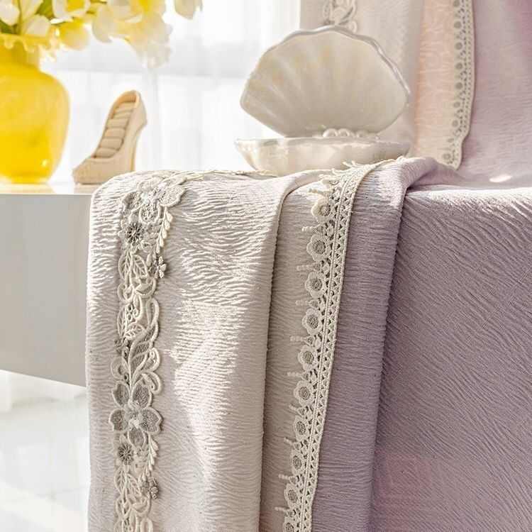 窗帘法式花边侧边窗纱飘窗配饰辅料装饰边宽边拼接水溶刺绣 M-512