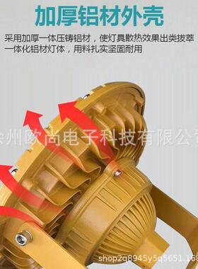 防爆泛光灯led化工工矿厂房灯超亮100W照明仓库工厂隔爆型照明灯