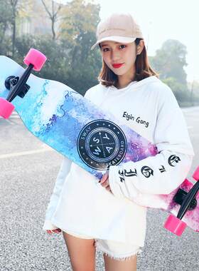 SWAY斯威厂家女生长板专业四轮滑板初学者儿童舞板滑板车制版