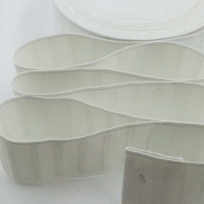 加厚窗帘布带条有纺布衬带涤棉混纺织带四叉钩打孔布带窗帘辅料