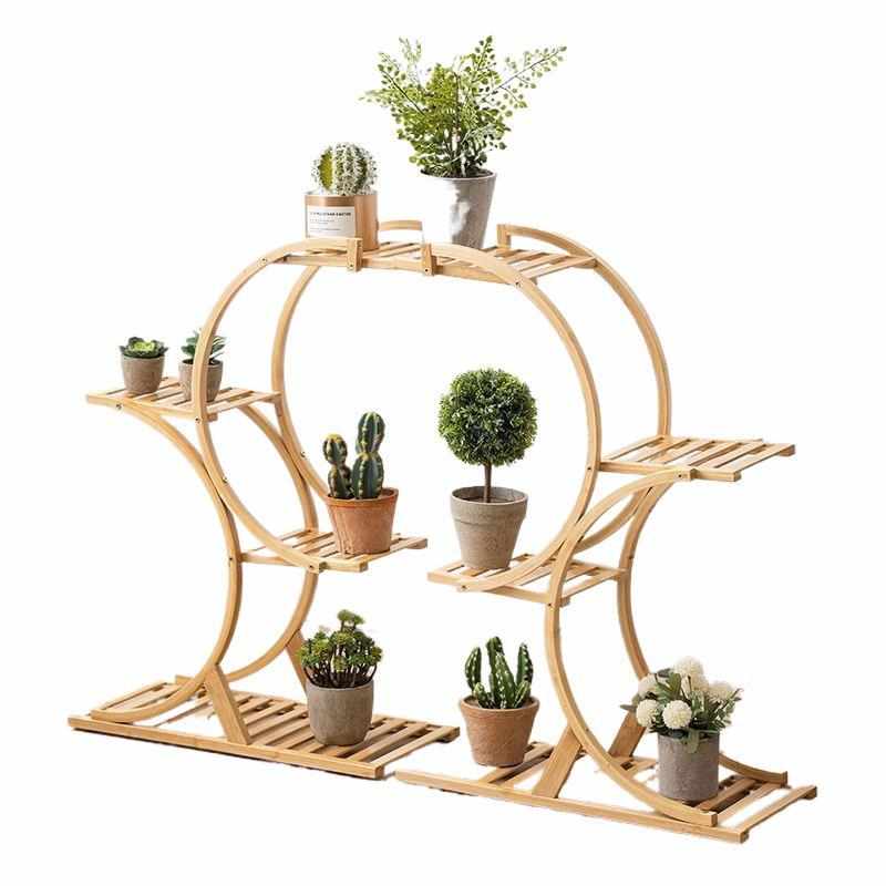 欧式阳台花架家用落地式铁艺多层客厅室内绿萝多肉花盆花架子