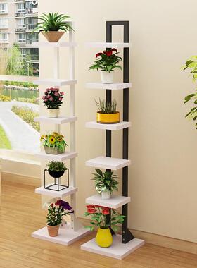 约现内代简置物架钢木植物支XN201806架室花架床头子铁艺花架架
