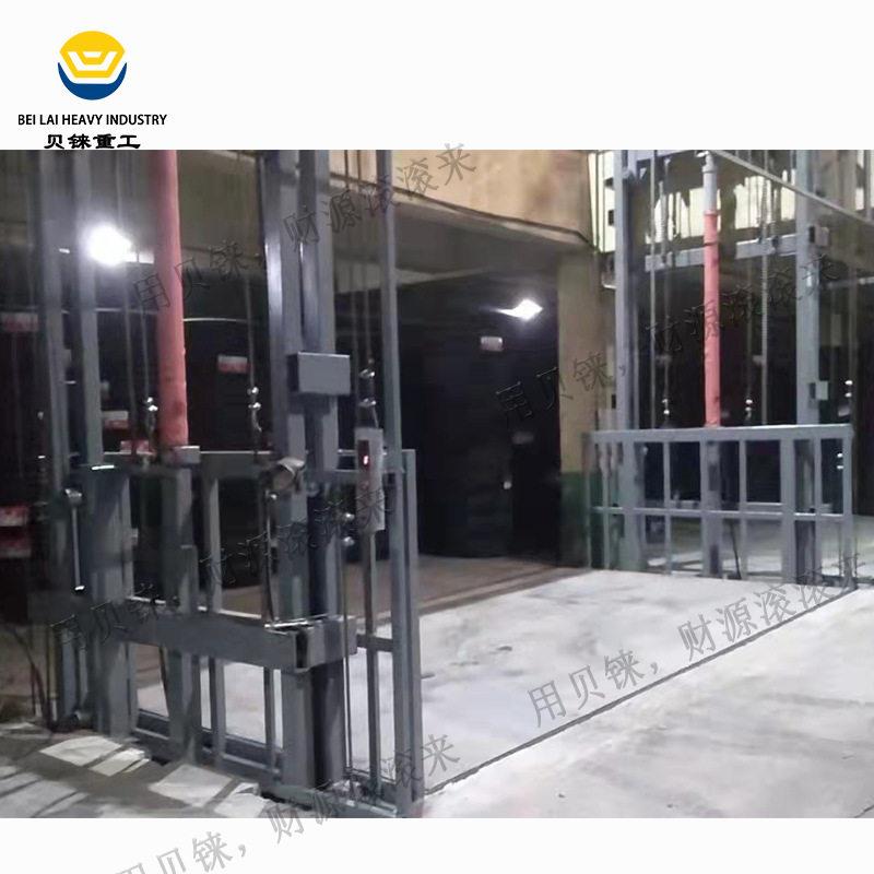 轮胎厂液压升降货梯工业用电动升降平台上门安装导轨式升降机