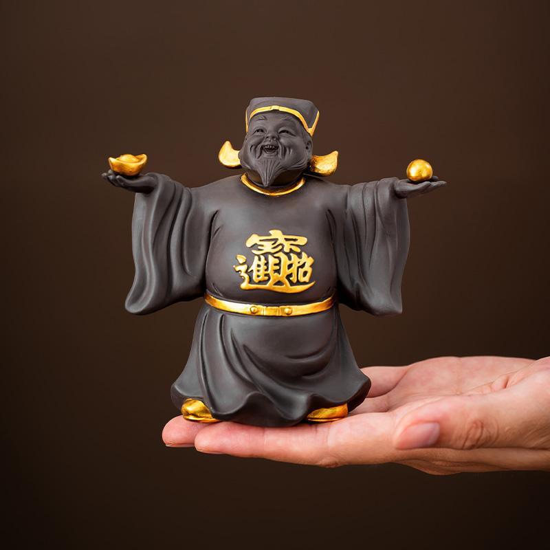 紫砂茶宠家用客厅摆件茶桌茶台可养财神精品图片
