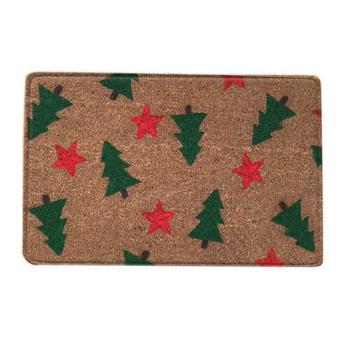 Christmas Floor Mat Non-Slip Entrance Floor Carpet Door Deco