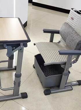 需定制学生午休课桌椅中小学生多功能折叠桌椅辅导培训班舒适可躺