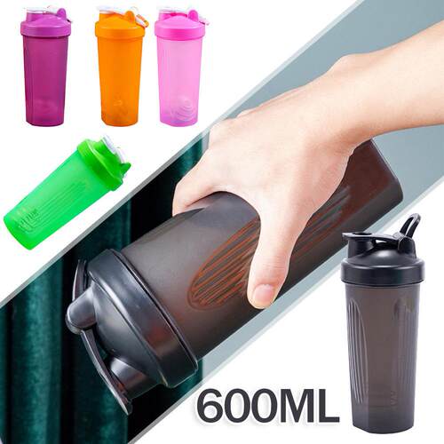 600ml Protein Shaker Bottle Protein Powder Shake Cup for Gym